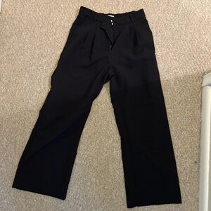 Abercrombie & Fitch Black Sloan Tailored Wide leg Pants